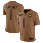 NFL соус * Gardner jets форма sa route Salute tu сервис 2023 Salute To Service джерси Nike /Nike Brown 