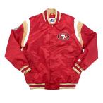 NFL 49ers ジャケット スタジャン Shut Out Varsity Jacket STARTER レッド