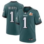 NFL J Len * Hearts Eagle s форма no. 59 раз super миска ..Game Jersey Nike /Nike midnight зеленый 