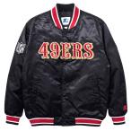 NFL 49ers жакет [ на месте покупка есть ] атлас полный зажим куртка балка City STARTER черный 