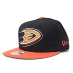 NHL Dux колпак / шляпа 2 цветный Logo 9FIFTY регулируемый New Era /New Era черный / orange 
