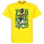 ブラジル代表 ジーコ Tシャツ SOCCER レジェンド サッカー/フットボール イエロー