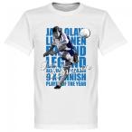 フィンランド代表 ヤリ・リトマネン Tシャツ SOCCER レジェンド サッカー/フットボール ホワイト