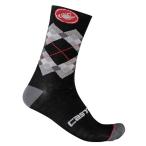 CASTELLI rental teli21554 ROMBO 18 SOCK( cycle носки ):010 BLACK/DARK GRAY/RED