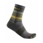 CASTELLI rental teli4522039 SCIA 12 SOCK( cycle носки ):075 MILITARY GREEN/SAFFRON-FOREST