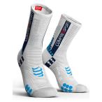 COMPRESSPORT comp re спорт Racing Socks V3 BIKE( cycle носки ):WHITE/BLUE