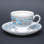 ショッピングウェッジウッド ウェッジウッド フロレンティーンターコイズ ティーカップ＆ソーサー（リー） ※キズあり