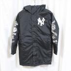 マジェスティック Majestic ヤンキース MLB New York Yankees レディース ベンチコート ジャケット ブラック 新品 中綿 Lサイズ