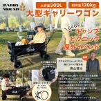 【アウトドアジャーナリスト推奨】 大容量300L 極太10cm タイヤ キャリーカート キャリーワゴン アウトドア ワゴン 長物 自立 コンパクト 収納 台車 キャンプ