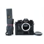 ニコン Nikon EM SLR フィルムカメラ + MD-E モータードライブ セット [美品] ストラップ ボディキャップ付き