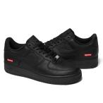 ショッピングエアフォース 25FW Supreme NIKE AIR FORCE 1 LOW / SUPREME BLACK ( ナイキ エアフォース ワン ロー シュプリーム コラボ ブラック 黒 )