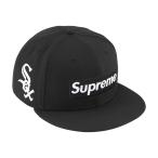 24SS Supreme MLB Teams Box Logo New Era Black-Chicago White Sox ( シュプリーム ボックスロゴ ニューエラ キャップ ブラック シカゴ ホワイトソックス 黒 )