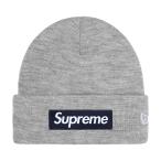 ネコポス送料無料☆25FW Supreme New Era Box Logo Beanie Heather Grey ( シュプリーム ニューエラ ボックスロゴ ビーニー キャップ ニット帽 ヘザーグレー )