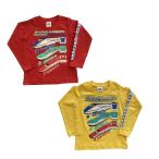 新幹線 Tシャツ 子供服 100 110 120 トップス 長袖 キッズ JR かがやき はやぶさ こまち E5 E6 E7 シンカリオン sp-119