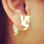 Yahoo! Yahoo!ショッピング(ヤフー ショッピング)ピアス ペガサス 動物 片耳 おもしろ pr-029