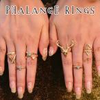 Yahoo! Yahoo!ショッピング(ヤフー ショッピング)ファランジリング セット ミディリング 指輪 ピンキーリング レディース ゴールド シルバー 6個セット メール便 送料無料  rg-027