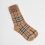 BURBERRY バーバリー 靴下 ソックス 8041907 ヴィンテージ チェックソックス レディース ユニセックス ペア お揃い ベージュ チェック柄 人気