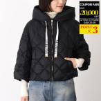 Max Mara The Cube マックスマーラ ザ キューブ コート アウター SISOFT ナイロン キャンバス ダウン ジャケット レディース ブラック 黒 ショート丈 7分丈
