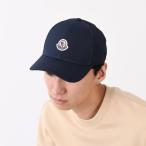 ショッピングmoncler MONCLER モンクレール 帽子 コットン ベースボールキャップ 3B0004304863 メンズ ユニセックス ネイビー コットン ロゴ