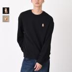 MAISON KITSUNE メゾン キツネ トップス スタンディング フォックス コンフォート スウェットシャツ PM00311KM0341 メンズ ベージュ ブラック コットン 刺繍