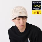 MAISON KITSUNE メゾン キツネ ニット帽 帽子 ベイビー フォックス ビーニー PW06103KT1140 メンズ ユニセックス エクリュ ベージュ フォックスパッチ コットン