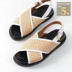 MARNI マルニ FUSSBETT フスベット サンダル FBMS013801P3860 靴 シューズ レディース ZO306 NATURAL WHITE ベージュ ストラップ レザー 春夏 人気