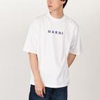 MARNI マルニ Tシャツ トップス カットソー ロゴ コットンTシャツ HUMU0223HP USCX51 メンズ アイボリー コットン ロゴT 半袖 春 夏