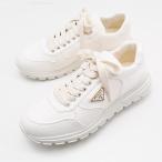 PRADA プラダ シューズ PRAX 01 ナッパレザースニーカー 1E021O 038 レディース アイボリー ラムスキンレザー トライアングルロゴ ローカット レースアップ