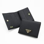 PRADA プラダ 財布 ウォレット 折り財布 サフィアーノ Saffiano トライアングル 財布 1MV204 QHH レディース ブラック レザー 二つ折り財布 トライアングルロゴ
