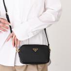 PRADA プラダ バッグ レザー ミニバッグ 1NF060 2DKV レディース ブラック 牛革 ショルダーバッグ ジッパー開閉 トライアングルロゴ