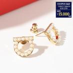 FERRAGAMO フェラガモ アクセサリー ピアス ガンチーニ クリスタル パールピアス 760125 696581 レディース 両耳用 ゴールド シンプル パール