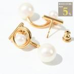 FERRAGAMO フェラガモ ピアス ガンチーニ パールピアス 760386 GOLD ゴールド 金 パール ドロップ レディース アクセサリー 人気