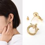 FERRAGAMO フェラガモ アクセサリー ガンチーニ ピアス 760549 751618 レディース ゴールド 真鍮 両耳用 スタッズピアス 人気 おすすめ