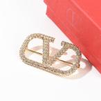 ショッピングシグネチャー VALENTINO ヴァレンティノ ブローチ アクセサリー Vロゴ シグネチャー クリスタル ブローチ J0E82 YCW レディース GOLD ゴールド ギフト おすすめ プレゼント