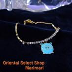 アニマルブレスレット　困ってる子ブタさんを助けてあげて　湾曲がキレイなクリスタルライン　繊細な乙女心に　