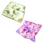 シルクスカーフ　ぴちょんくん ネッカチーフサイズ約50cm 正方形 雫 アクセントカラー