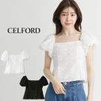 SALE50%OFF セルフォード オフショルショートブラウス cwfb252042 レディース トップス オフショルダー パフスリーブ ペプラム CELFORD