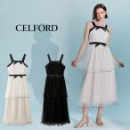 セルフォード チュールティアードロングドレス cwfo262303 レディース ワンピース スタイルアップ  ガーリー デート 食事会 CELFORD
