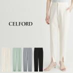 ショッピングスキニー SALE20%OFF セルフォード CELFORD ストレートスキニースリットパンツ cwfp254029 レディース ボトムス デイリー コーデ テーパード
