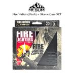 FIRE LIGHTERS + SLEEVE CASE(Black) Set fire - зажигалка z рукав кейс матовый черный комплект кемпинг 