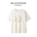 GELATO PIQUE HOMME ジェラートピケ オム ヒラノトシユキ DOGワンポイントTシャツ pmct242336 メンズ トップス 部屋着 ルームウェア パジャマ 接触冷感素材