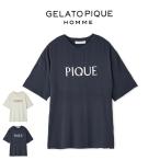 ジェラートピケ オム 接触冷感 カラーレーヨンロゴTシャツ pmct254220 ジェラピケ メンズ パジャマ ルームウェア 部屋着 2025秋 GELATO PIQUE HOMME