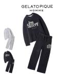ジェラートピケ オム パウダースリーピーロゴジャガードプルオーバー＆ロングパンツセット pmnt255043 メンズ ルームウェア GELATO PIQUE HOMME