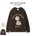 ジェラートピケ オム PEANUTS オリジナルアート ジャガードプルオーバー pmnt255980 スヌーピー メンズ ジェラピケ GELATO PIQUE HOMME