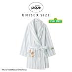 SALE30%OFF ジェラートピケ(UNISEX) SESAME STREET ストライプタオルローブ puct245230 ジェラピケ ユニセックス ガウン バスローブ gelato pique