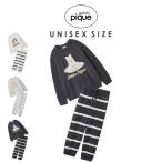 ジェラートピケ UNISEX エアリーモコプレイフルDOGジャガードプルオーバー&ボーダーロングパンツ punt261037set punp261039 ユニセックス  GELATO PIQUE