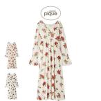 ショッピングローズ ジェラートピケ ヴィンテージローズ柄ワンピース pwco255224 ジェラピケ ルームウェア 部屋着 パジャマ レディース gelato pique