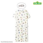 ジェラートピケ SESAME STREET 総柄ワンピース pwco261342 ジェラピケ セサミストリート コラボ ルームウェア 部屋着 パジャマ  gelato pique