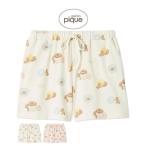 ジェラートピケ ドーナツベア柄ショートパンツ pwcp252276 ジェラピケ ルームウェア パジャマ 部屋着 レディース 2025夏 gelato pique