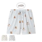 ジェラートピケ 抗菌防臭バスローブベア柄ショートパンツ pwcp261312 ジェラピケ パジャマ 部屋着 ルームウェア レディース gelato pique